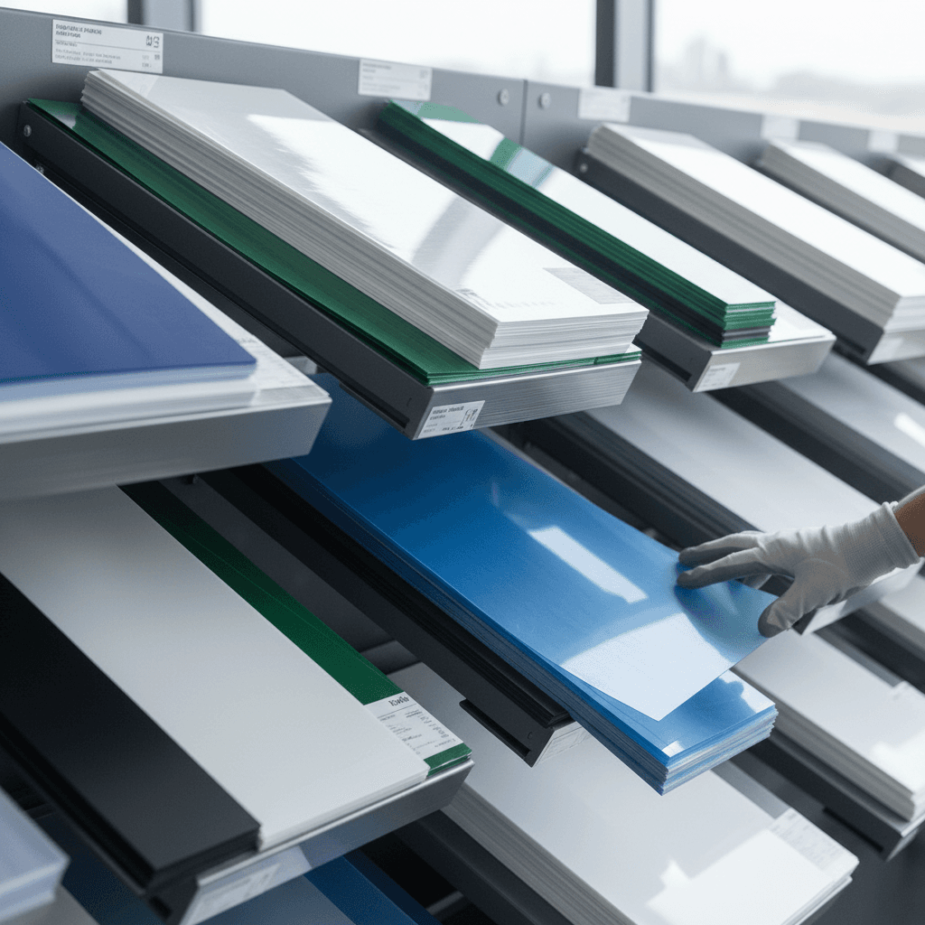 Finished plastic products showcasing material applications